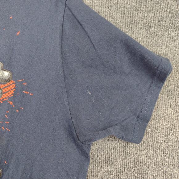 Nike Just Do It T Shirt Size L Blue Melted Metal Pattern Logo - Picture 13 of 13